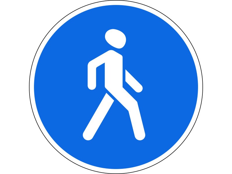 Знак пешеходный фото