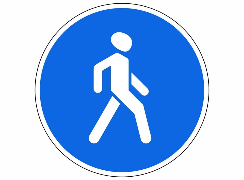 Знак &quot;Пешеходная дорожка&quot; — фото, пояснения и комментарии к дорожному знаку